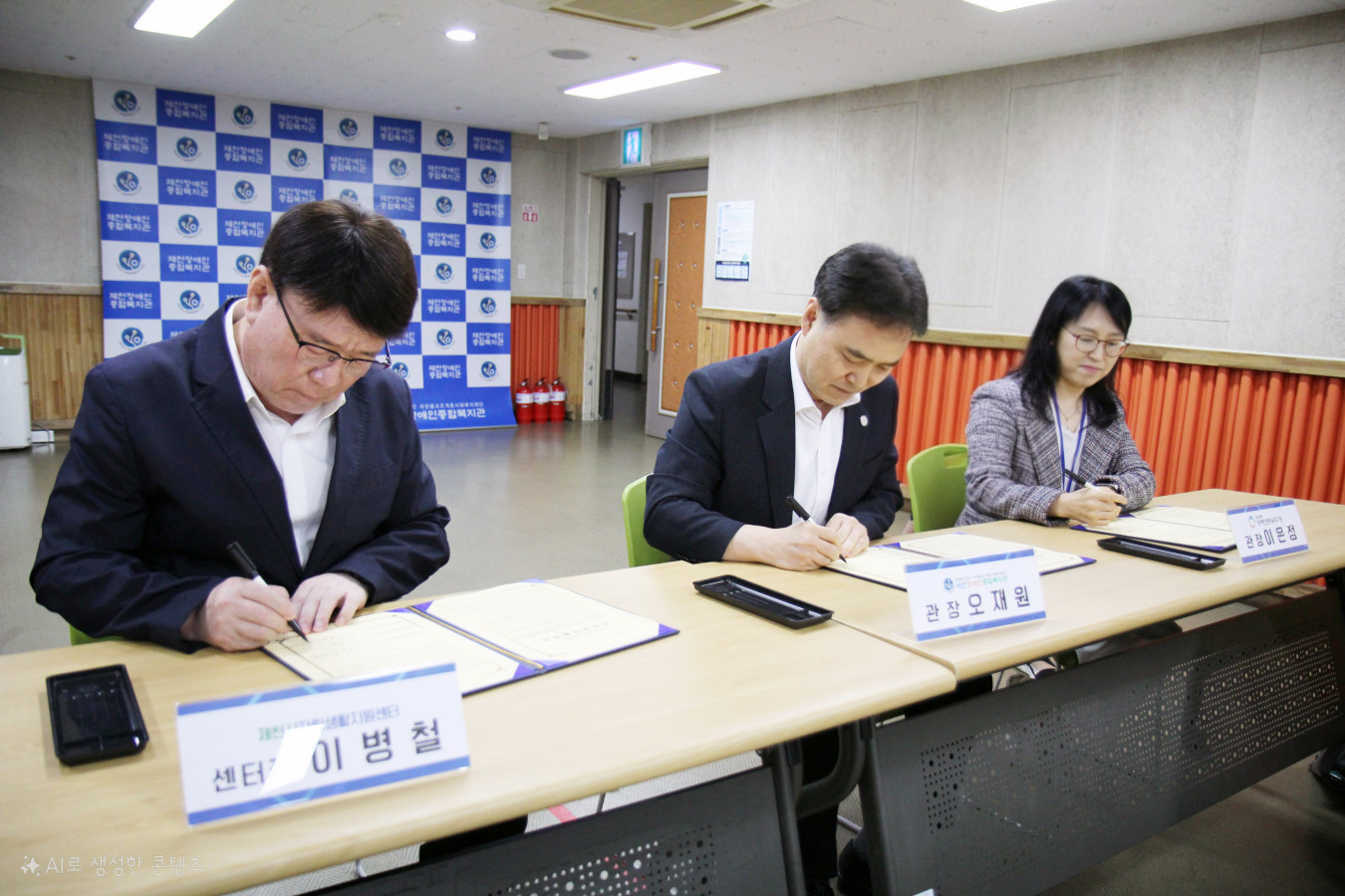 제천지역 장애인의 권익향상을 위한 3개 기관 업무협약 체결 이미지