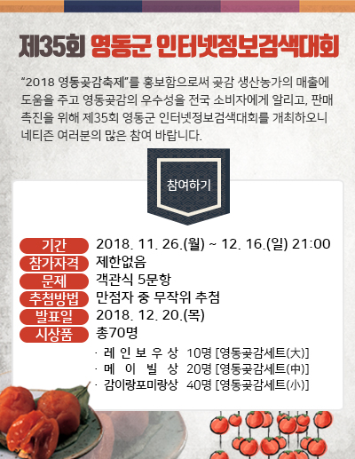 제35회 영동군 인터넷정보검색대회 이미지